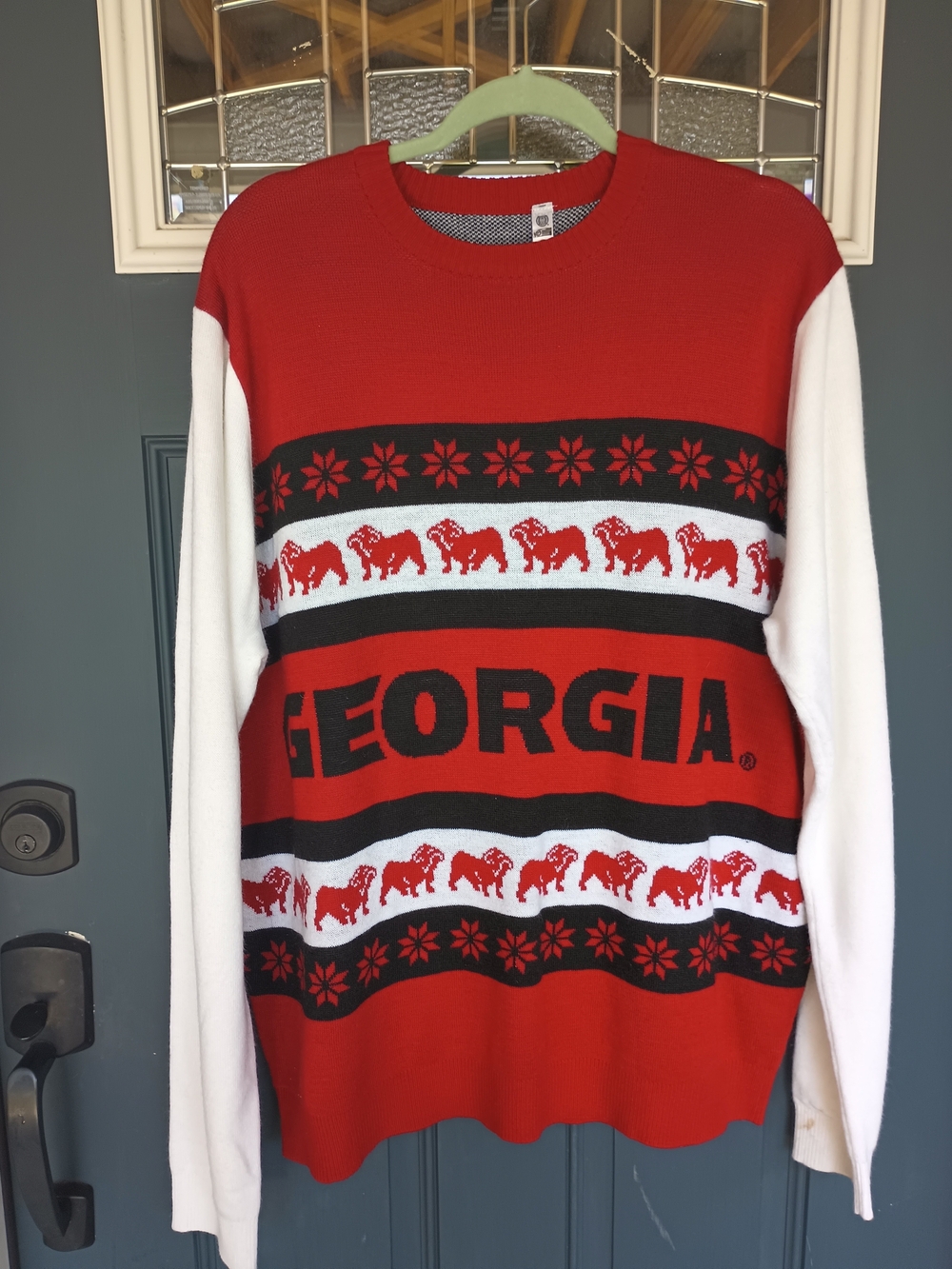 University Of Georgia Mens XXL Forever Collectibles Crewneck Christmas Sweater